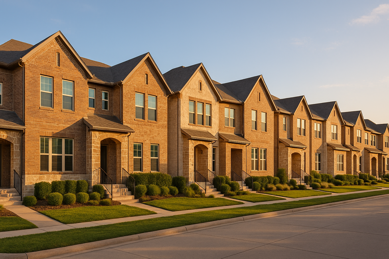 Modern rental townhouses